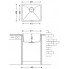 Кухонная мойка Fabiano Quadro 45-40 (Antracit)