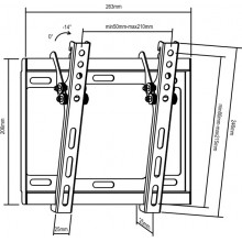 Настенное крепление Brateck LP 34-22T Настенное крепление Brateck LP 34-22T