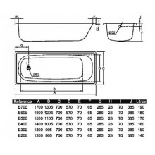 Ванна Aquart B30E1200Z