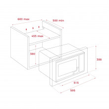 Встраиваемая микроволновая печь Teka MWE 255 FI